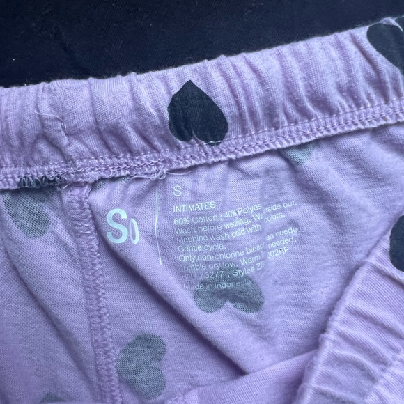 Sleeping Until Summer Purple & Black Heart Pajama Set - Picture 8 of 8